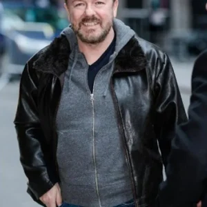 After Life Ricky Gervais Real Leather Jacket