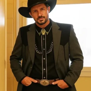 Americana 2025 Simon Rex Grey And Black Blazer