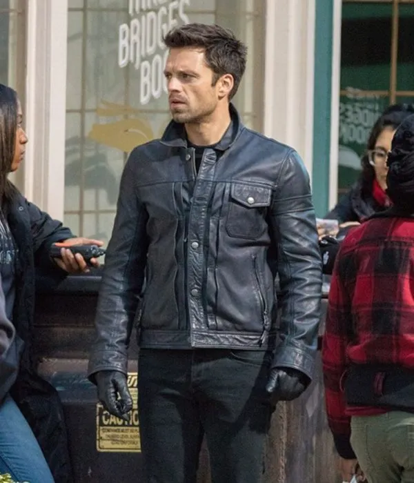 Bucky Barnes The Falcon And The Winter Soldier Black Jacket