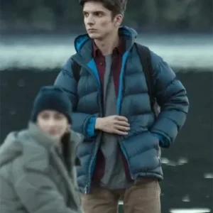 Caught S01 MatΓas Recalt Blue Puffer Jacket