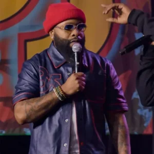 Chico Bean 85 South Ghetto Legends Purple Leather Jacket