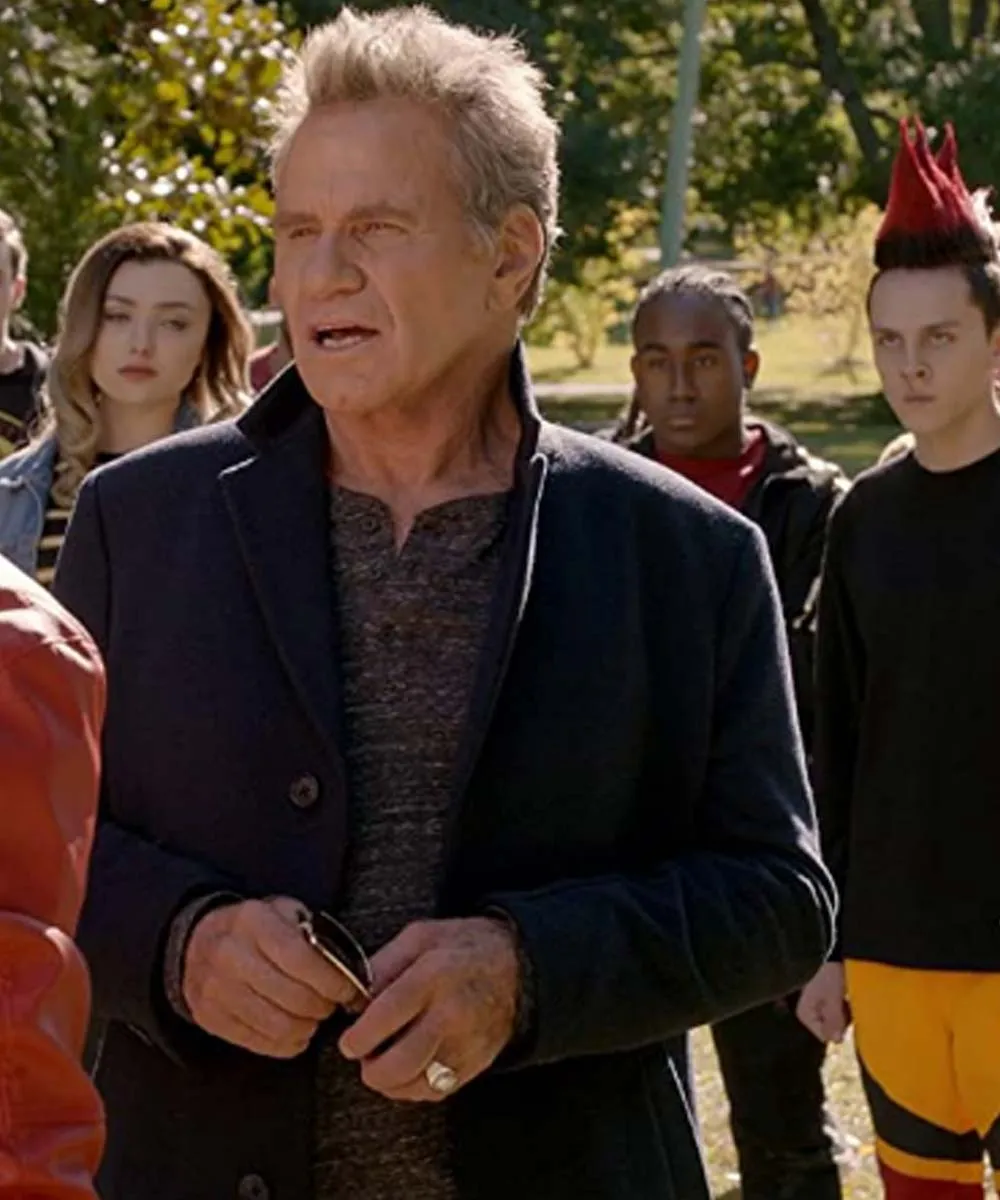 Cobra Kai John Kreese Black Wool Trench Coat