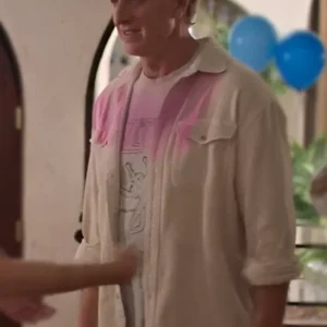 Cobra Kai S06 Johnny Lawrence Cotton White Jacket