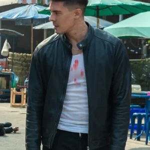 Fistful of Vengeance Lu Xin Lee Biker Leather Jacket