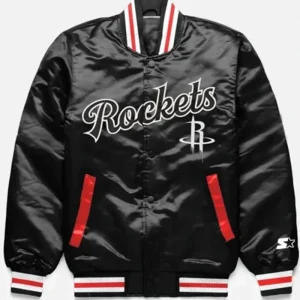 Houston Rockets Exclusive Black Varsity Jacket
