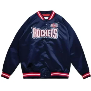 Houston Rockets Navy Lightweight Varsity Jacket