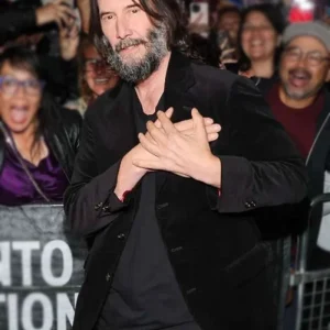 Keanu Reeves Good Fortune 2025 Velvet Blazer