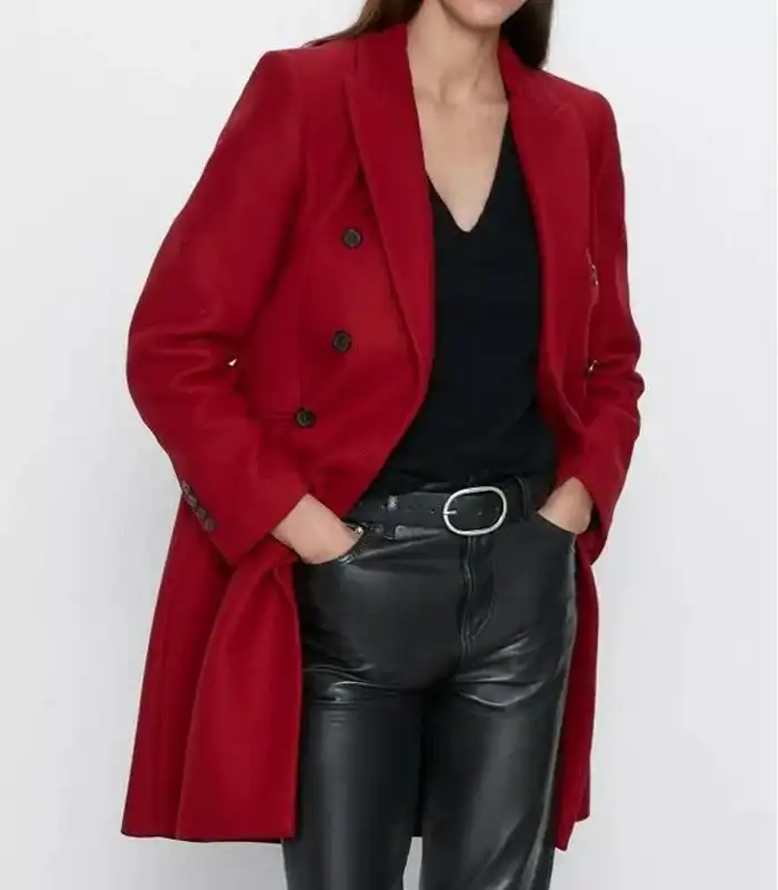 Legacies Lizzie Saltzman Cotton Red Coat