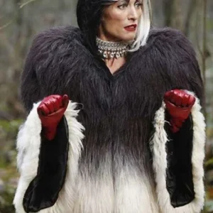 Once Upon a Time Cruella Deville Fur Jacket
