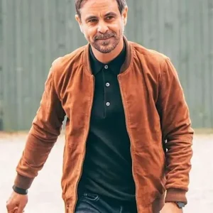 Emun Elliott The Guest S1 Suede Bomber Jacket