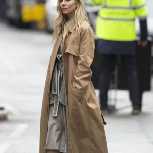Sienna Miller Anatomy of a Scandal Beige Coat