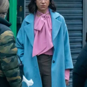 Stay Close Megan Pierce Blue Long Coat