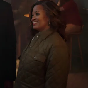 The Irrational S02 Marisa Clark Brown Quilted Jacket
