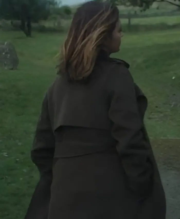 The Jetty Jenna Coleman Brown Coat - Image 3