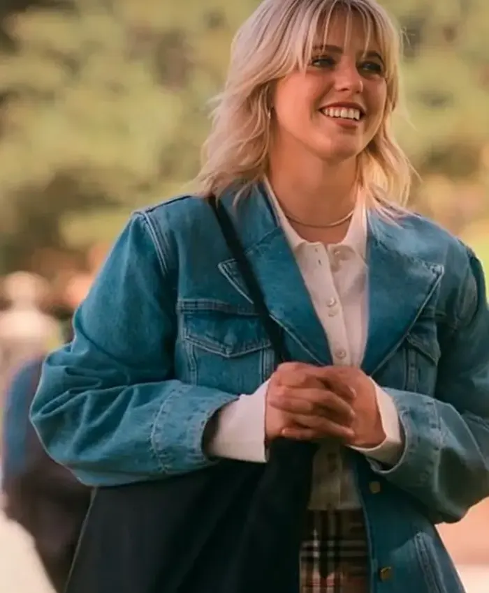 The Sex Lives Of College Girls S03 Renee Rapp Denim Blazer - Image 2