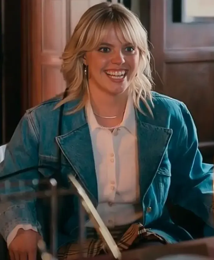 The Sex Lives Of College Girls S03 Renee Rapp Denim Blazer