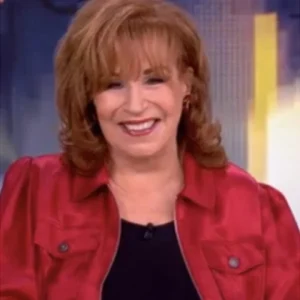 The View Joy Behar Red Zipper Jacket